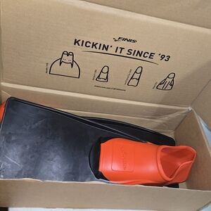 FINIS Men's Swim Fins - Black and Orange